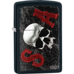 Zippo Classic Sons Of Anarchy Skull Black Matte Z116 Windproof Flint Lighter Wholesale